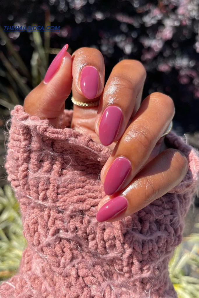 Deep Rose Nail Ideas
