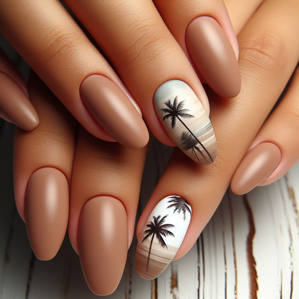 Sandy Beach Neutral Nails
