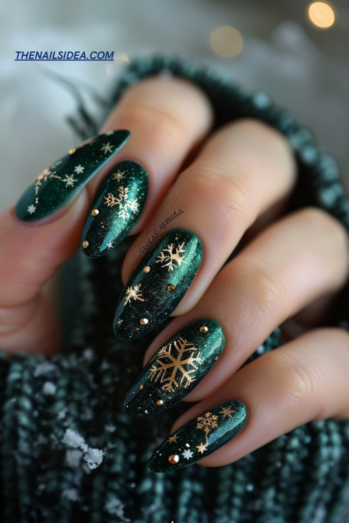 Starry Green Night Design
