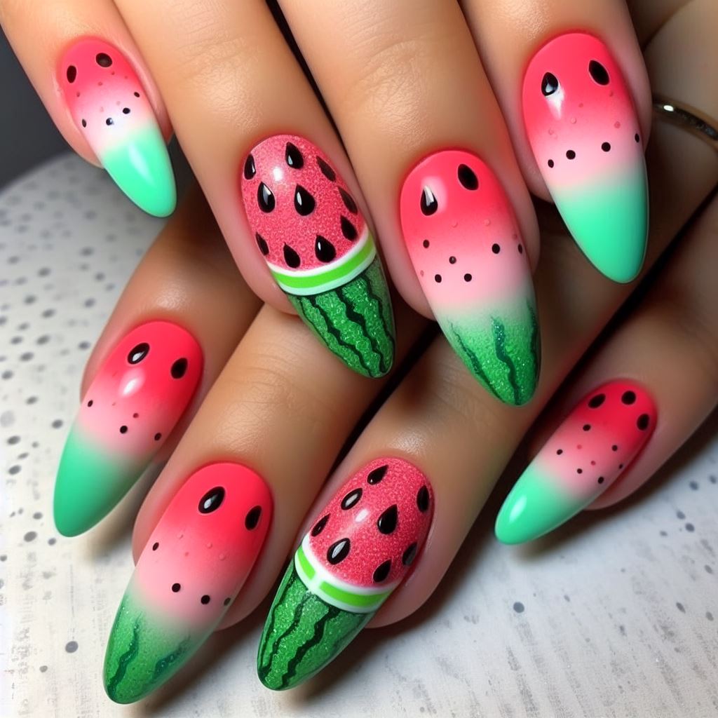 Watermelon Sugar High Nails
