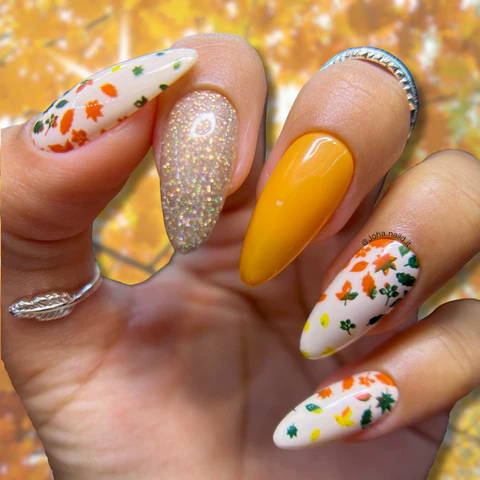 10 Fall Leaf Nail Designs As Beautiful As Autumn