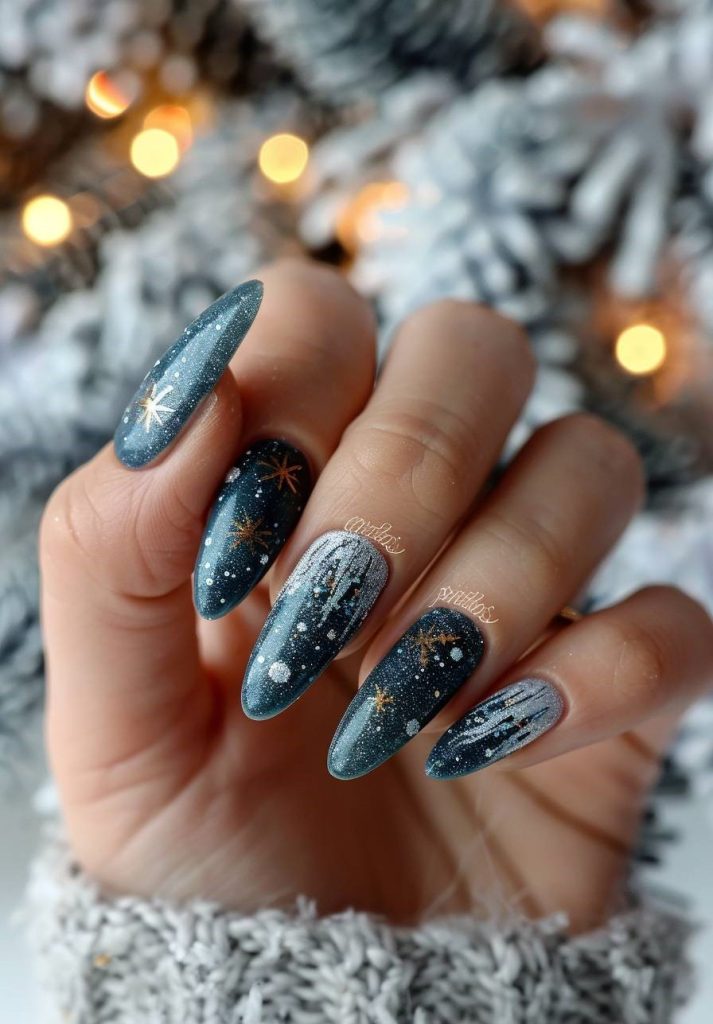 Festive Slate Glitter Fade
