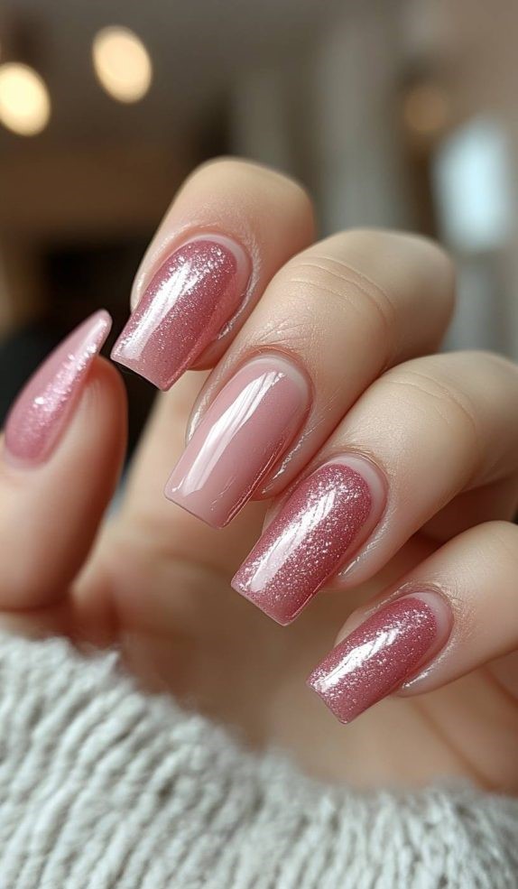 Shimmery Pink Elegance
