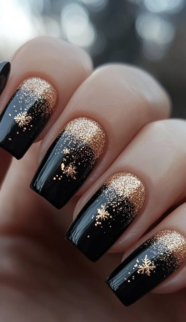 4. Gold Glitter Fade
