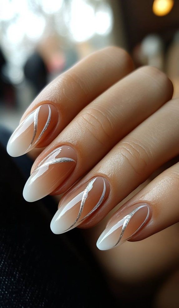 Classic French Almond Nails