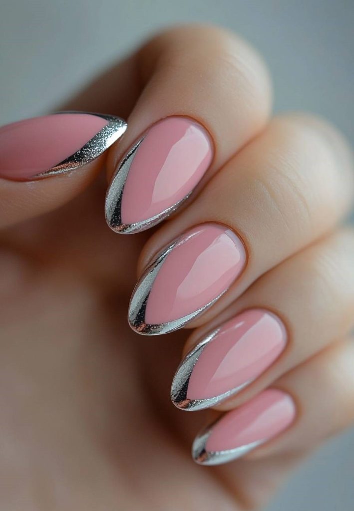  Pastel Pink French Tips
