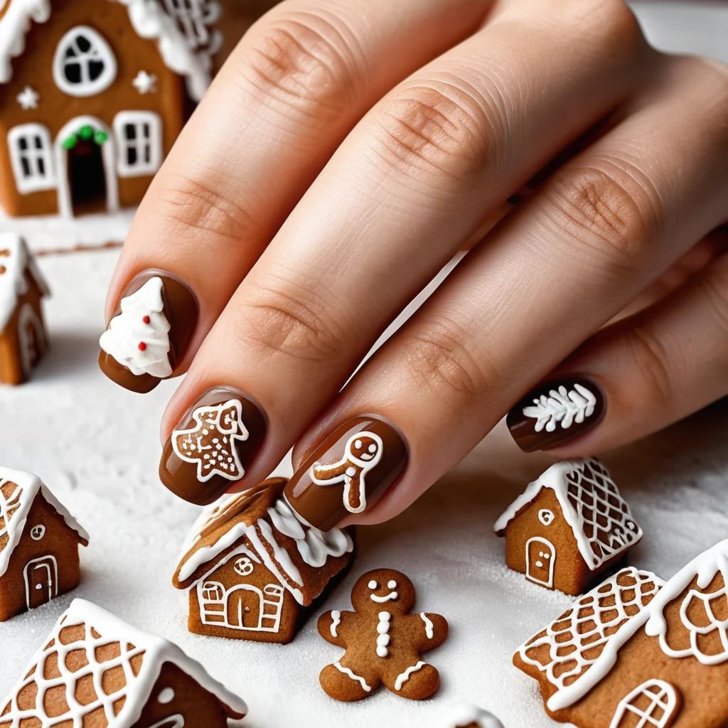 Gingerbread Nails
